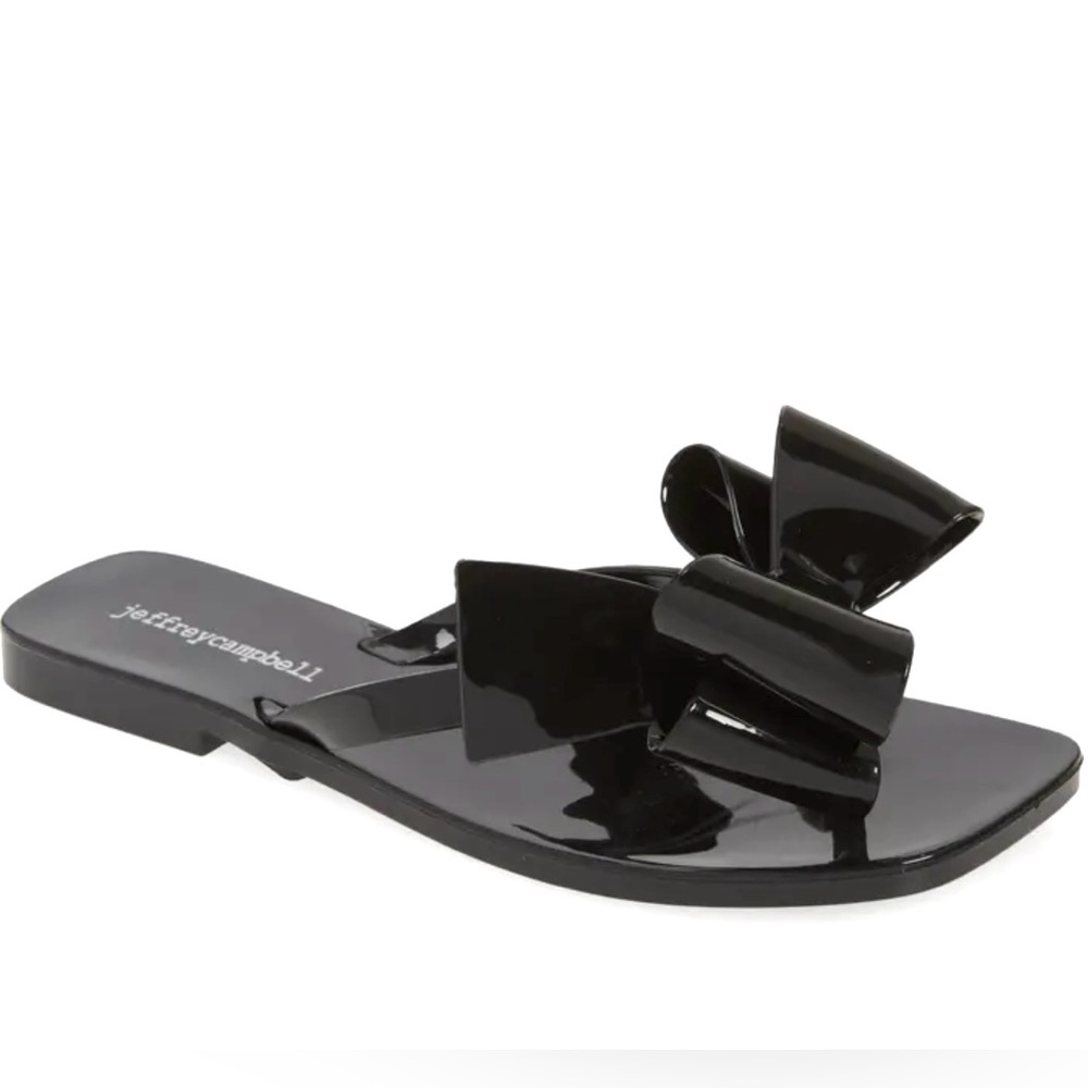 Jeffrey Campbell Sugary Jelly Bow Flip Flop Sandals